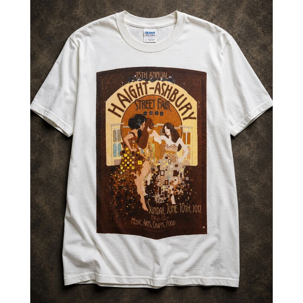 Haight Ashbury Street Fair 2012 San Francisco Art Graphic T Shirt Mens XL